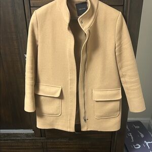 Theory Camel Wool Jacket with Pockets